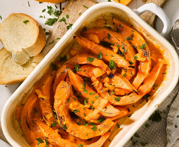 Zapečená dýně s čedarem