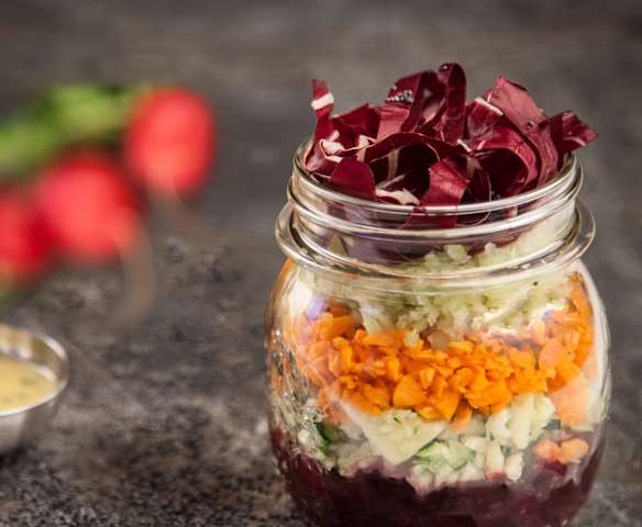 Salade en verrines Salade en verrines