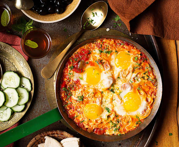 Menemen (Revuelto de verduras picante) - Turquía Menemen (Revuelto de verduras picante) - Turquía