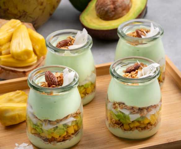 Pandan Yogurt Parfait