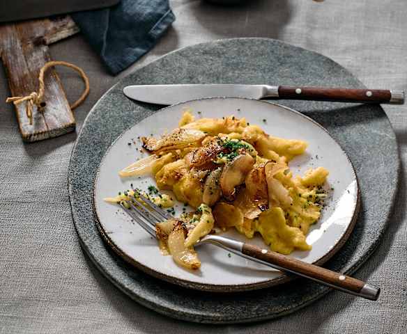 Vegane „Käse“-Spätzle