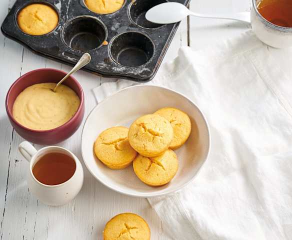 Queques de milho com maionese