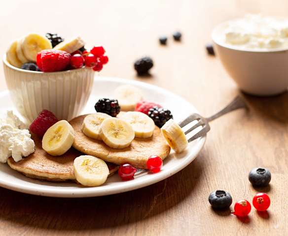 Tortitas de avena y plátano