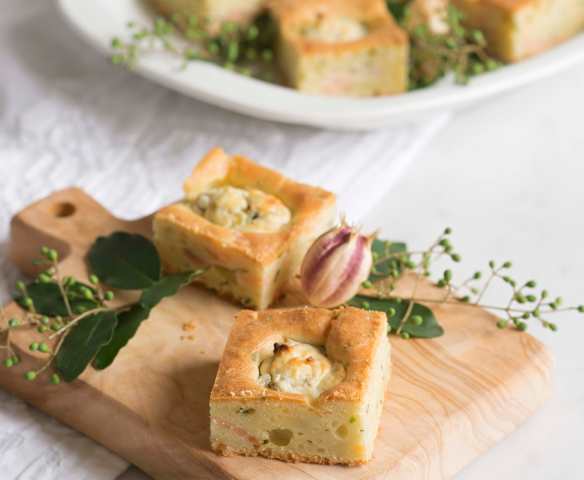 Cuadraditos de salmón