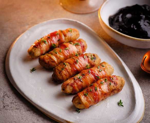 Pigs in Blankets with Black Garlic Ketchup