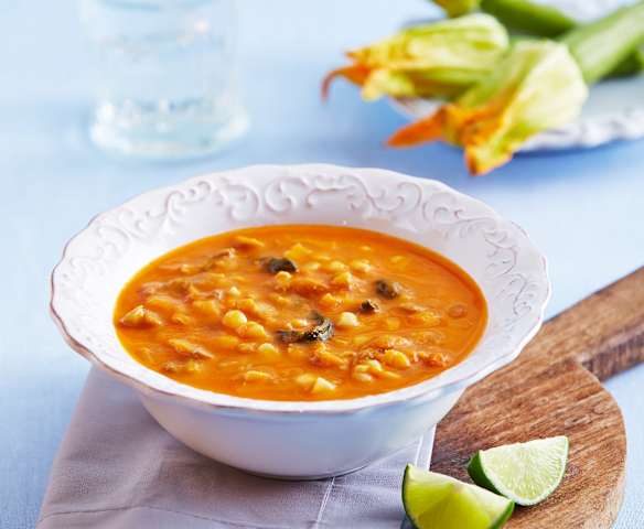 Sopa de flor de calabaza
