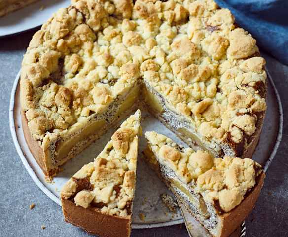 Mohn-Apfel-Käsekuchen