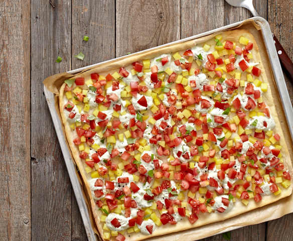 Pizza mit Kartoffeln