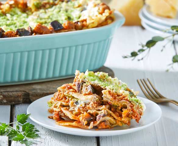 Steamed Eggplant and Ricotta Lasagna
