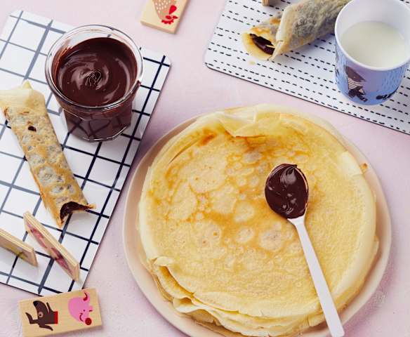 Crêpes fourrées choco-noisette
