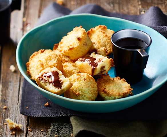 Schoko-Kokos-Lavacakes Schoko-Kokos-Lavacakes