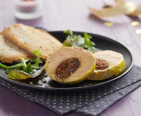 Foie gras farci aux figues