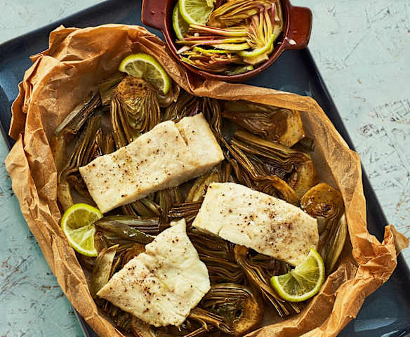 Pesce persico ai carciofi