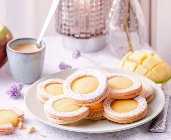 Petits sablés à la crème de mangue