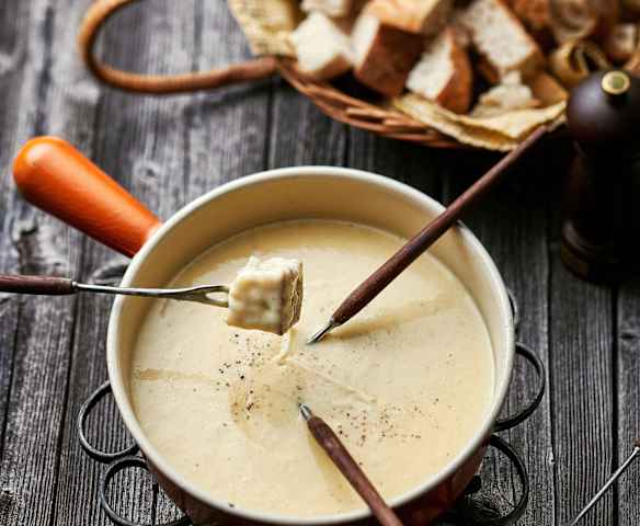Fondue moitié-moitié Fondue moitié-moitié
