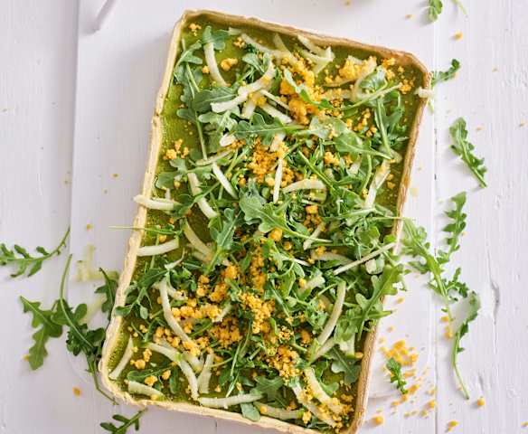 Quiche com massa de abacate e recheio de ervilhas - TM6