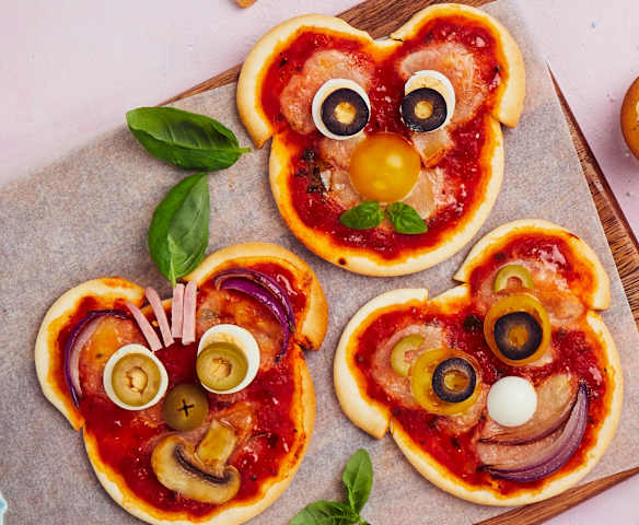Minipizzas ourson Minipizzas ourson
