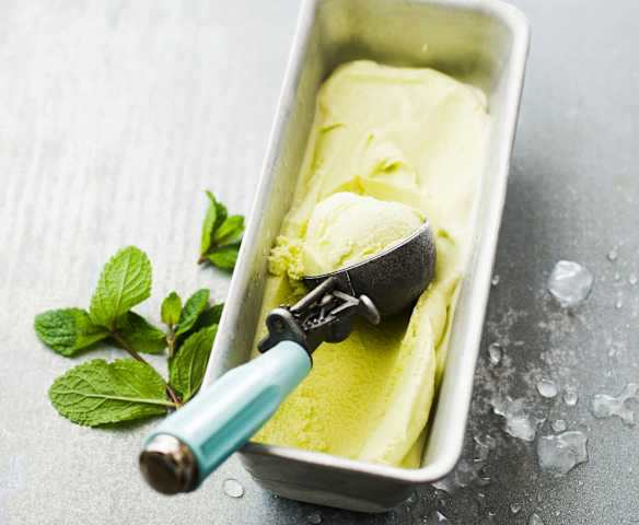 Glace à la menthe