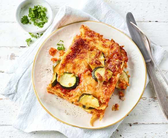 Zucchini-Käse-Lasagne