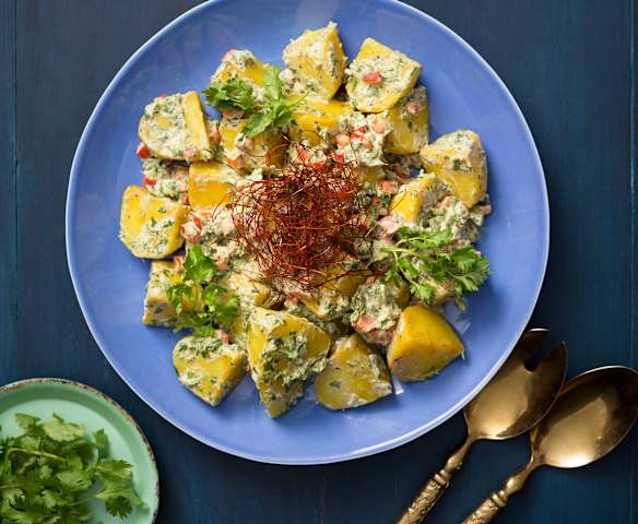 Chilli raita potato salad Chilli raita potato salad