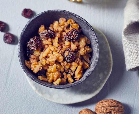 Walnuss-Cranberry-Topping