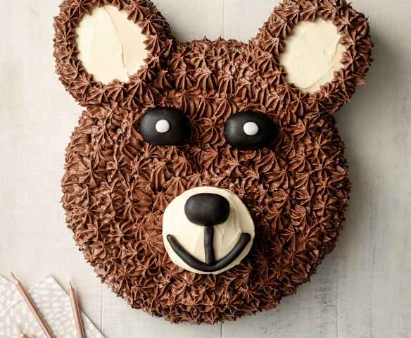 Bear Face Cake