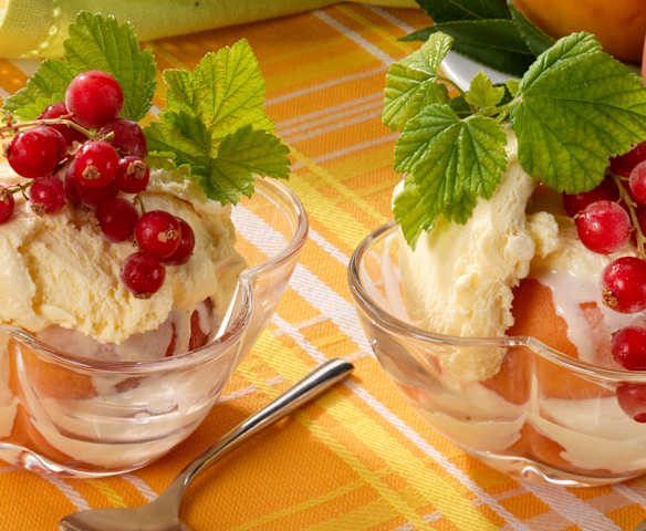 Coppa gelato alla pesca