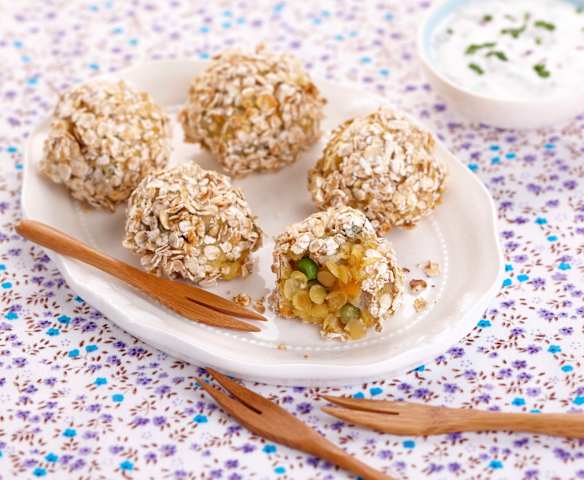 Boulettes de légumes aux lentilles corail