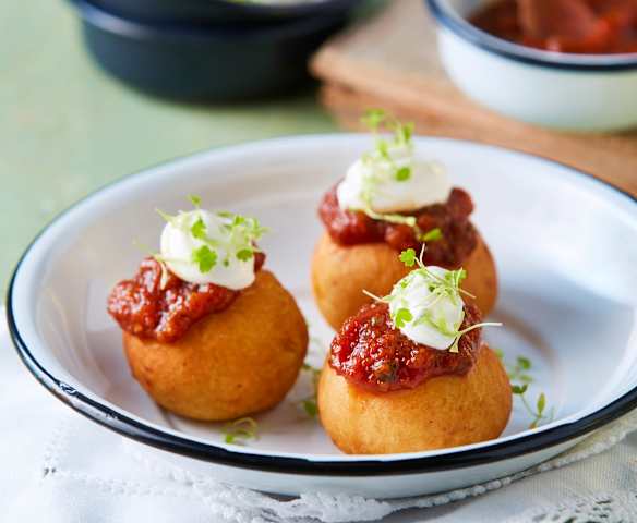 Bolitas de plátano macho