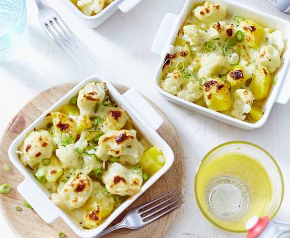 Kartoffel-Blumenkohl-Gratin