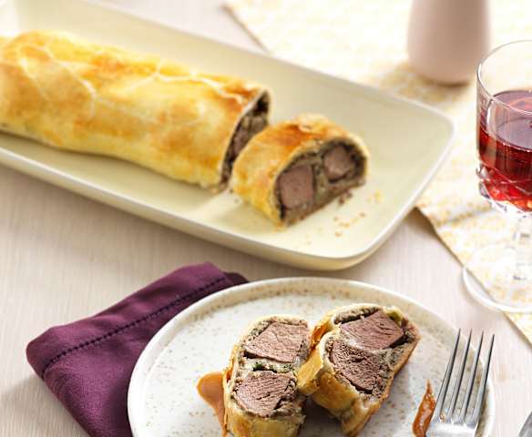 Rehrücken im Blätterteig