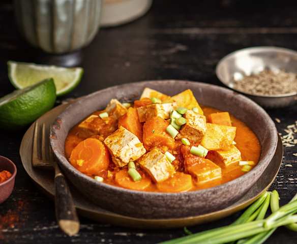 Curry au tofu fumé