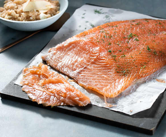 Gravlax de salmón Gravlax de salmón