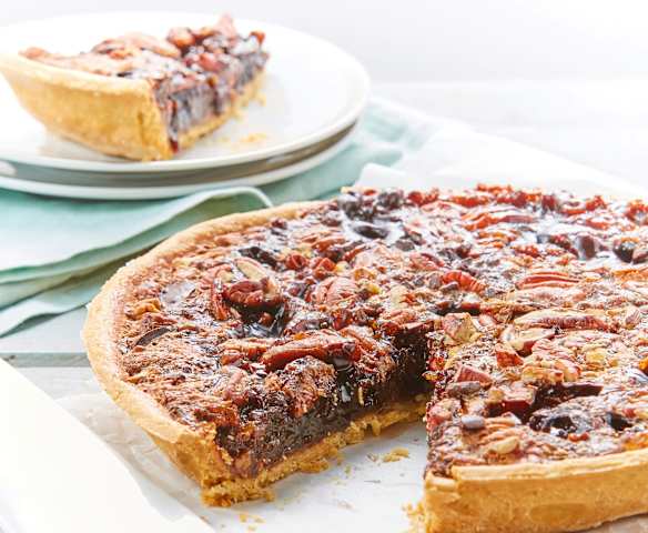 Pay de nuez con chocolate