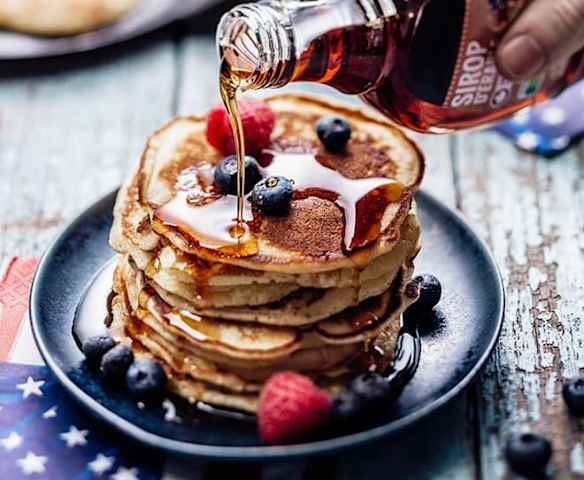 Pancake au sirop d'érable (USA)