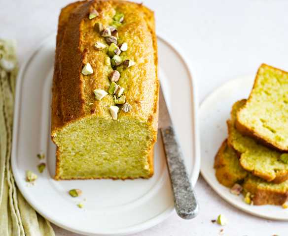 Cake pistache et fleur d'oranger