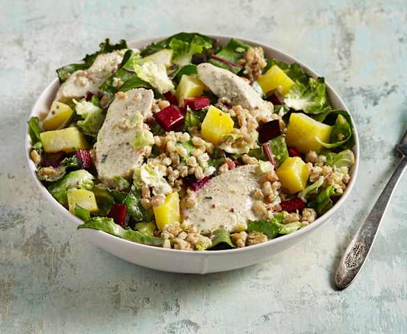 Chicken and Farro Harvest Salad