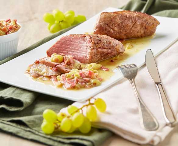 Filetto di maiale all’uva