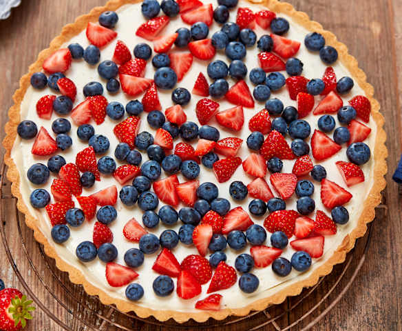 Erdbeer-Blaubeer-Tarte