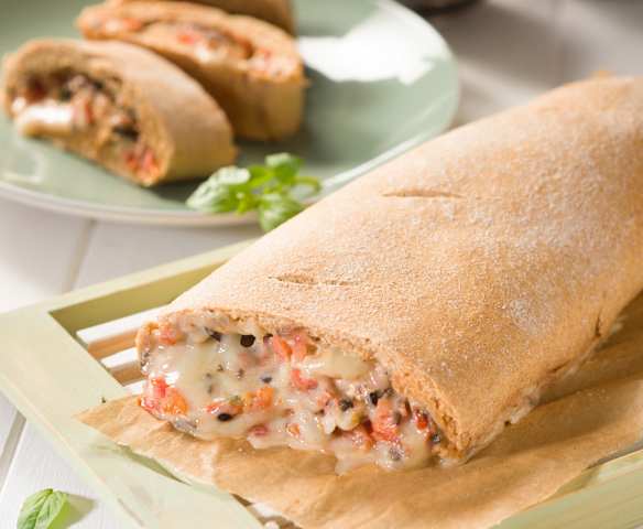 Rollo de pizza integral