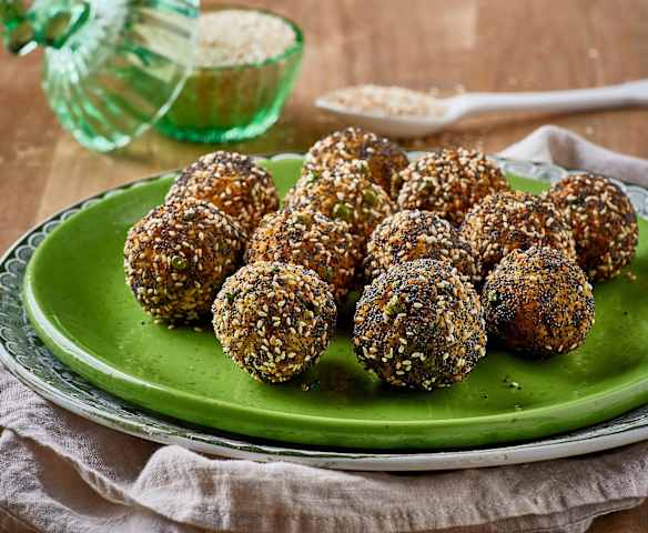 Polpette di cous cous e piselli (senza glutine)