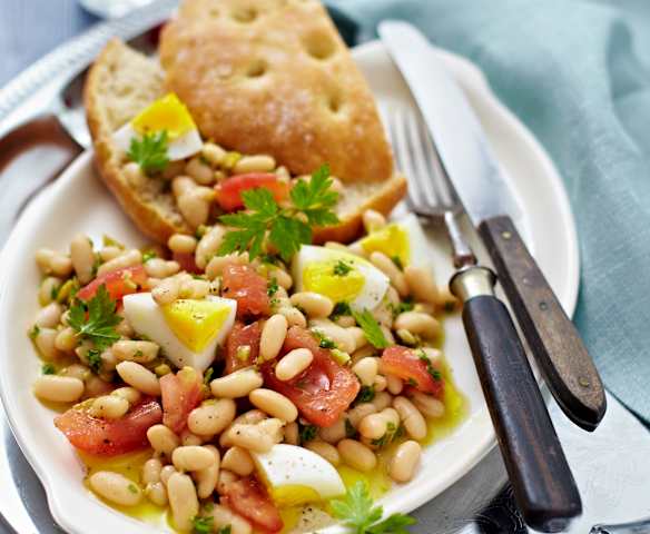 Bohnen-Tomaten-Salat