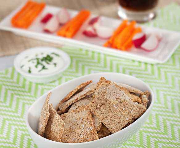 Crackers de salvado de avena