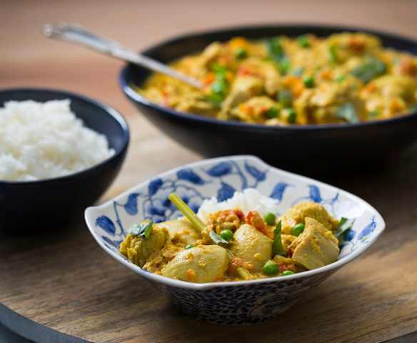 Quick chicken curry