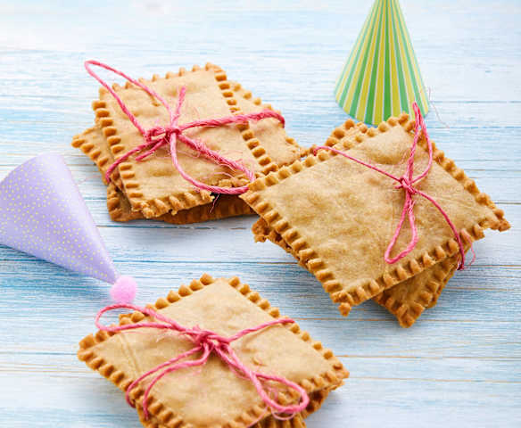 Galletas saladas de lentejas