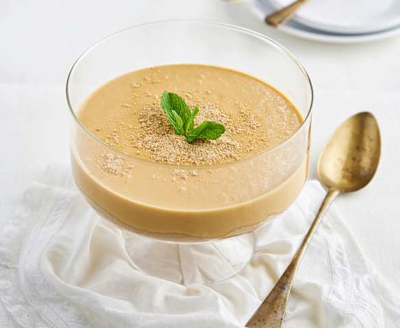 Mousse de dulce de leche y café