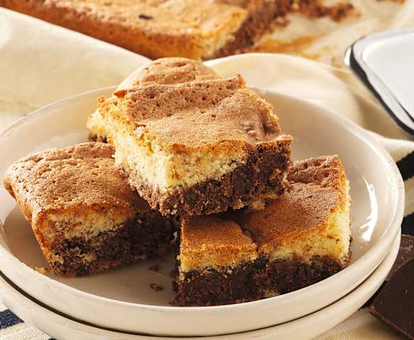 Brownies marmoreados