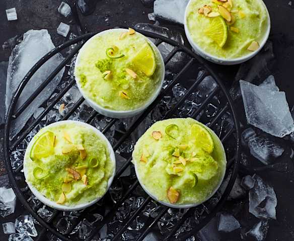 Granita alle mandorle e lime