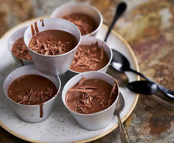 Mousse de chocolate com natas