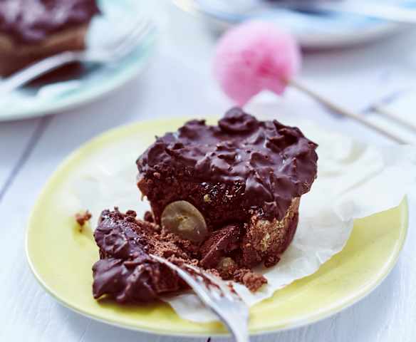 Schoko-Trauben-Törtchen